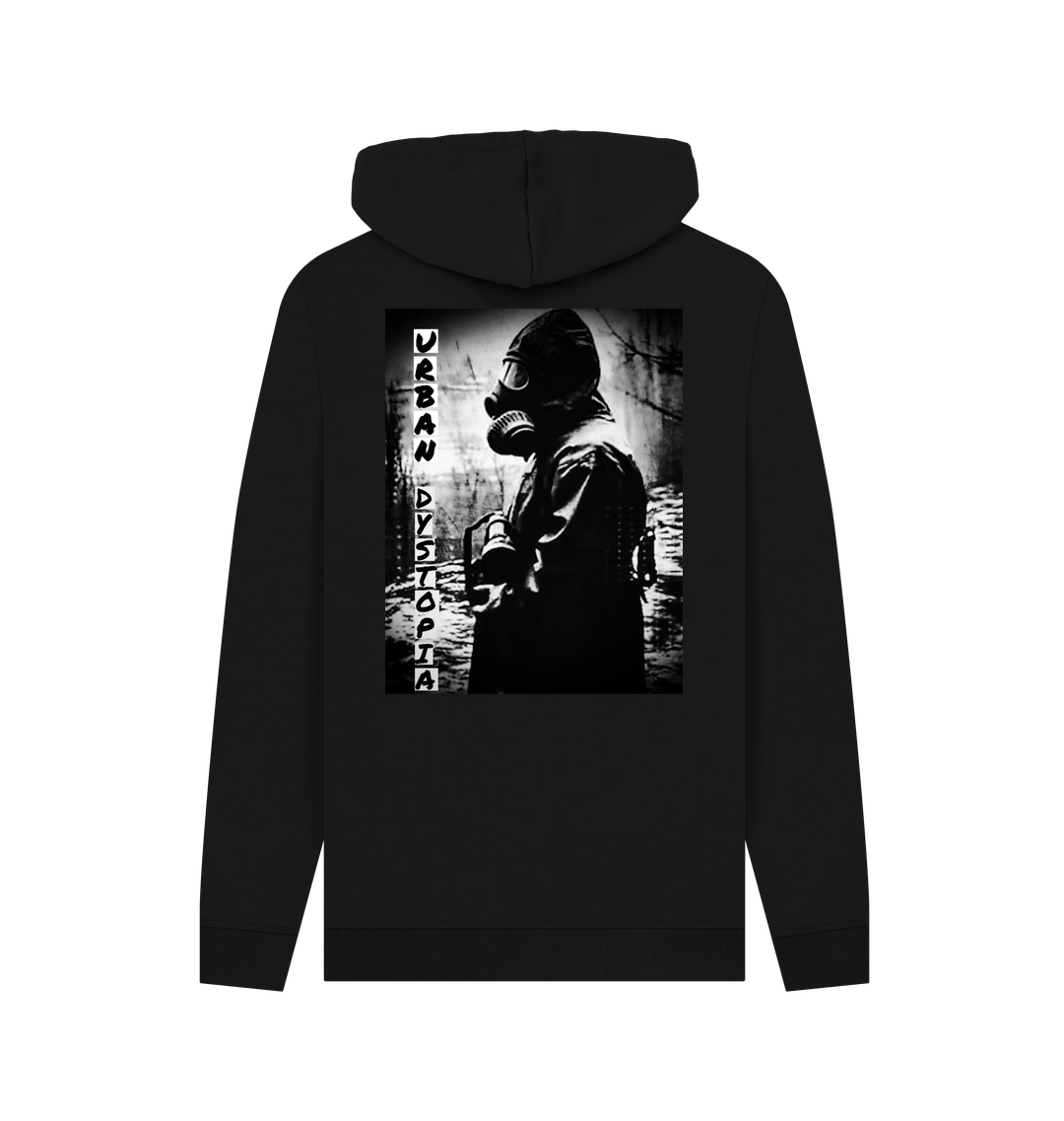Black Recycled Hoody Back