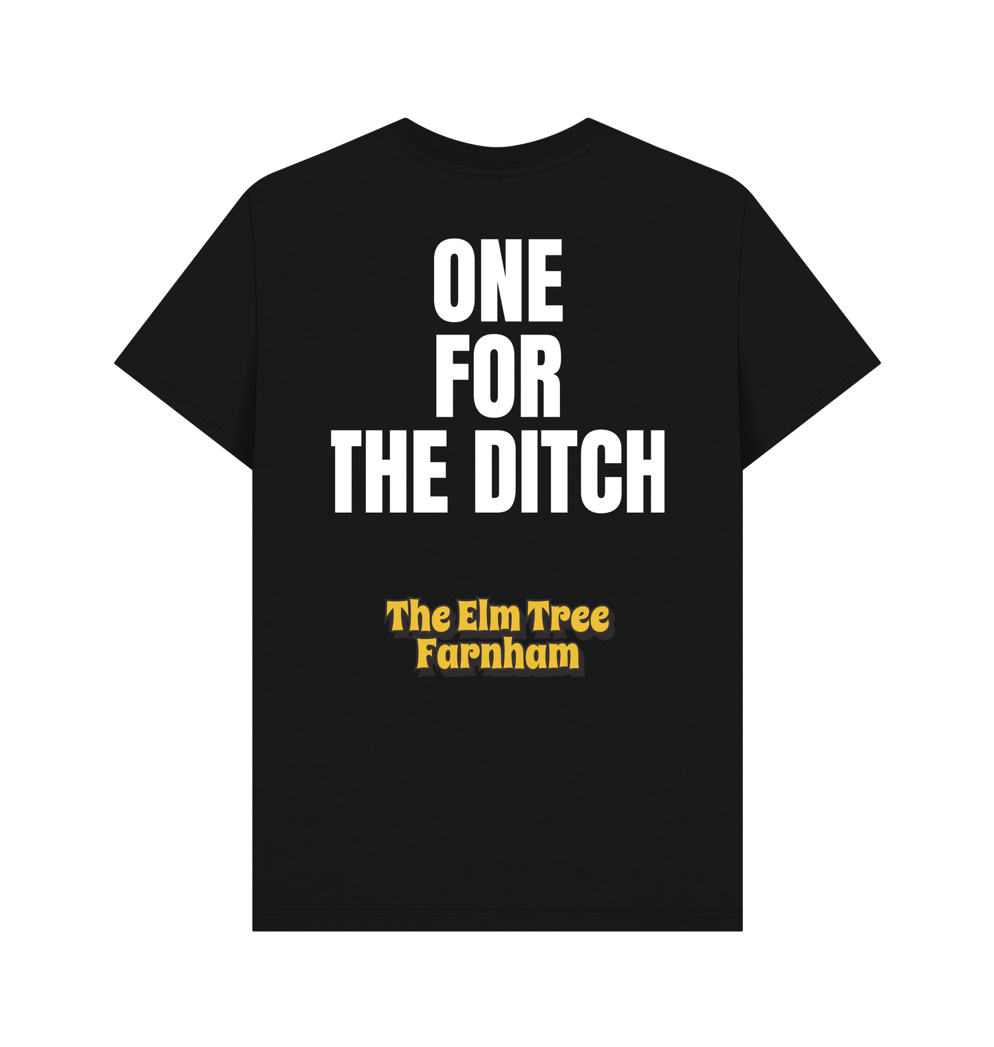 Black Printed T-shirt Back
