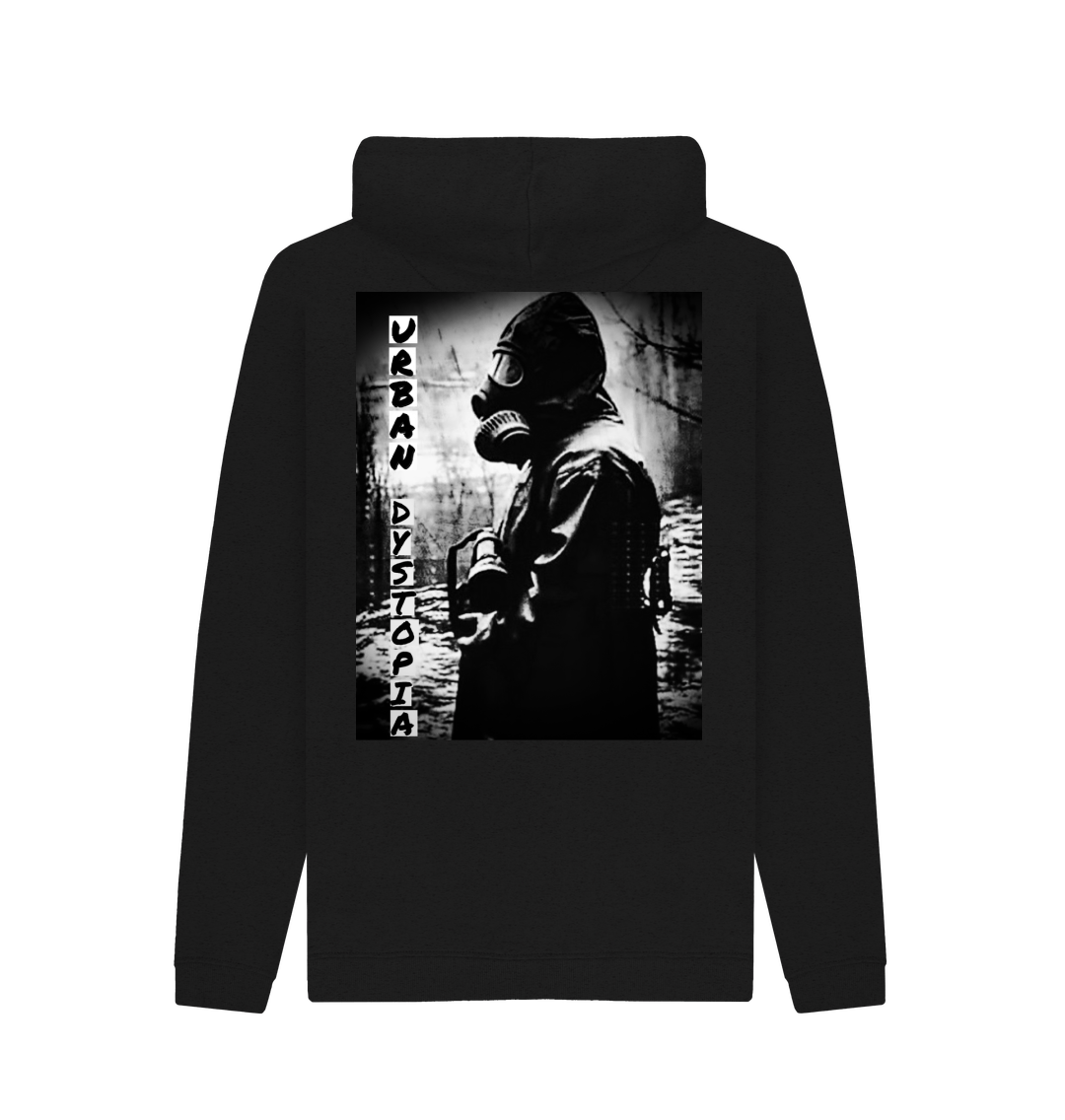 Black Recycled Hoody Back