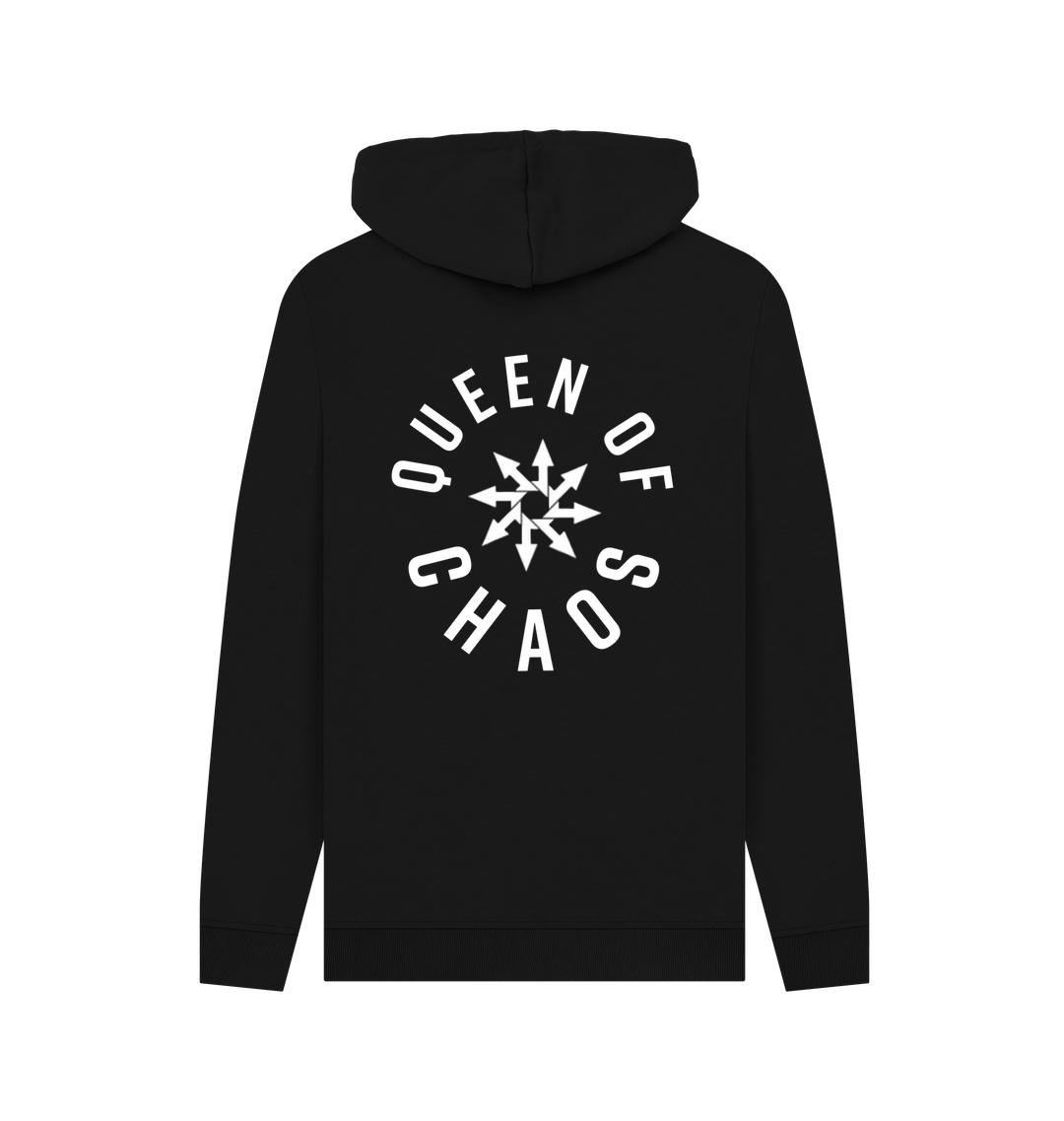 Black Recycled Hoody Back