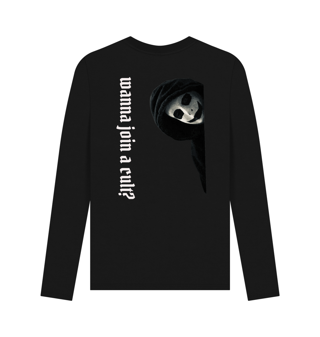 Black Printed Long Sleeve T Shirt