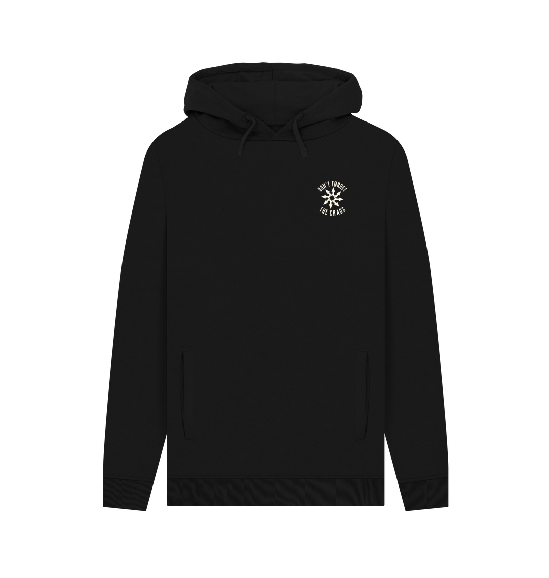 Black Recycled Hoody Front