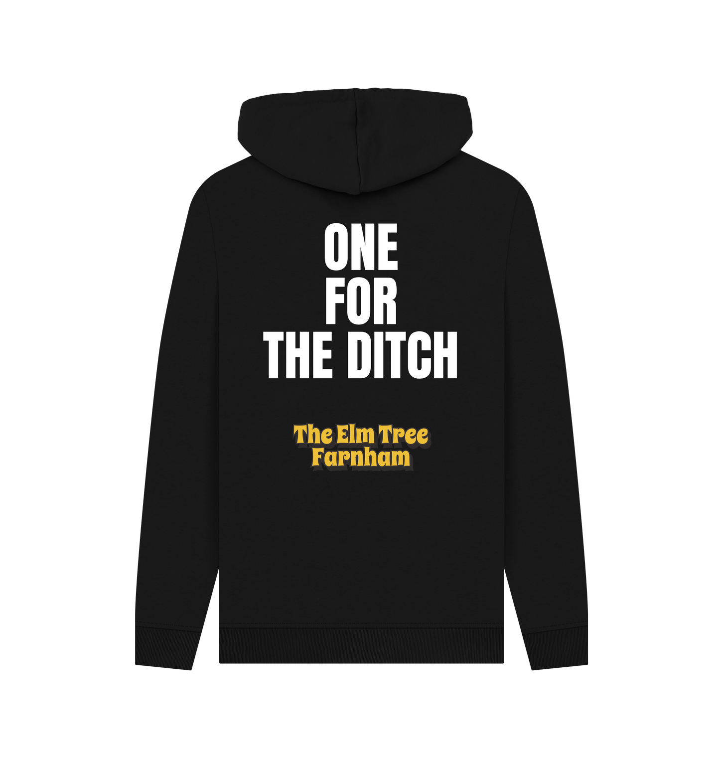 Black Printed Hoody Back