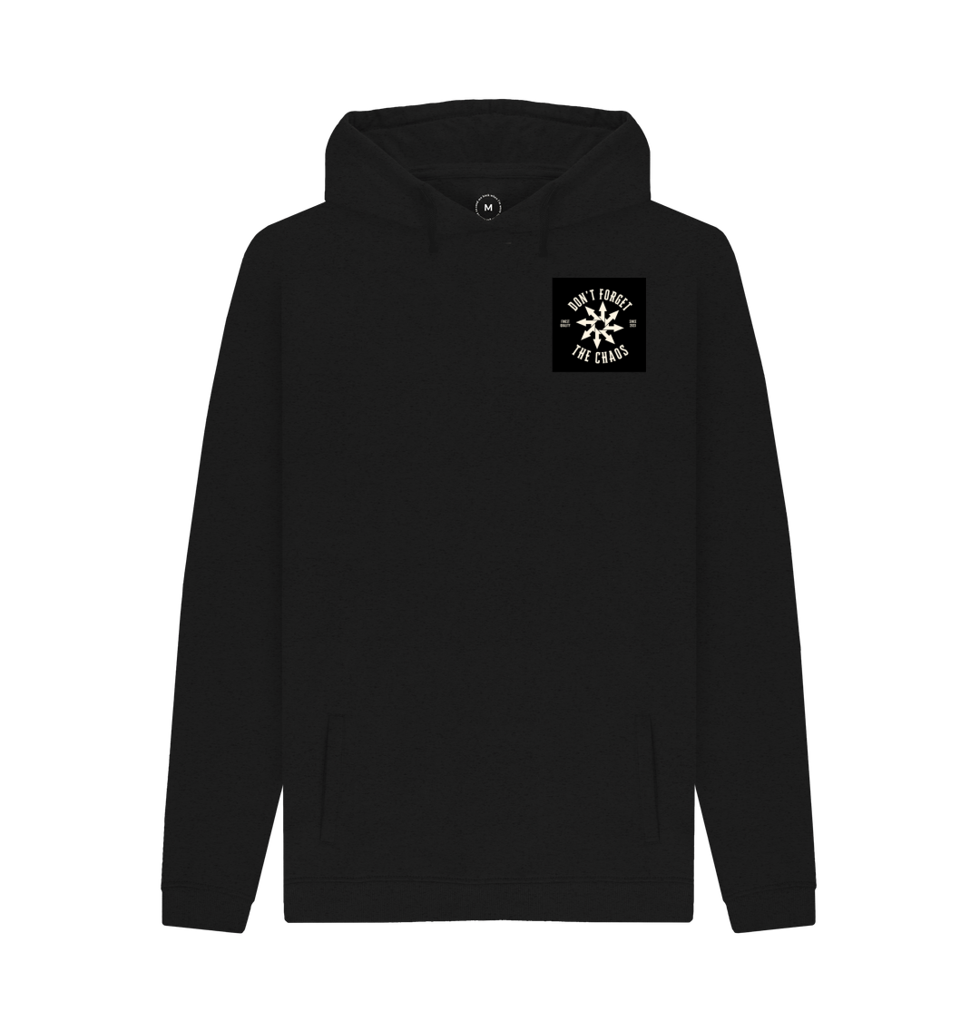 Black Recycled Hoody Front