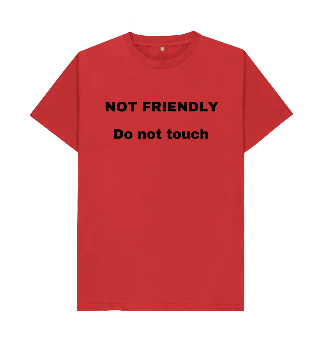 Red Don't Forget The Chaos \"Not Friendly\" T-Shirt