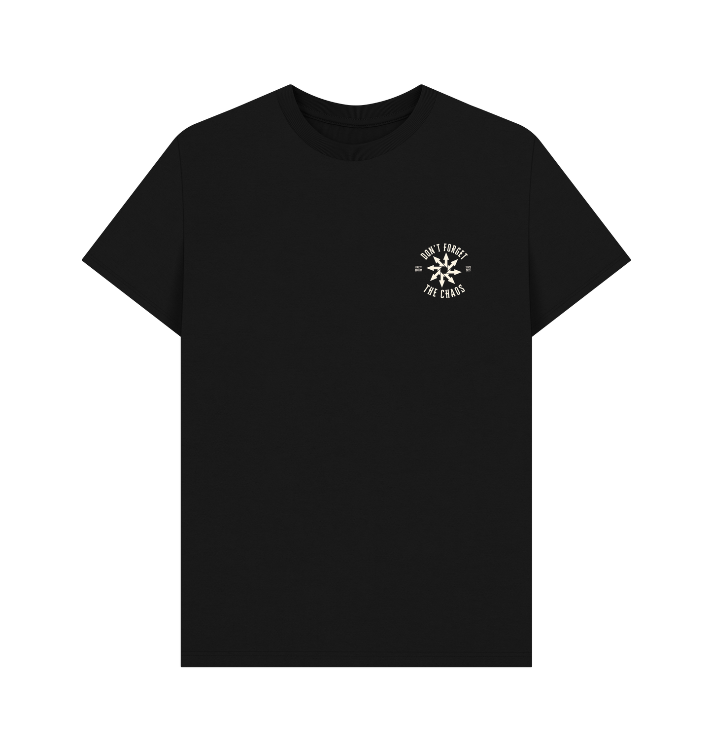 Black Printed T-shirt Front