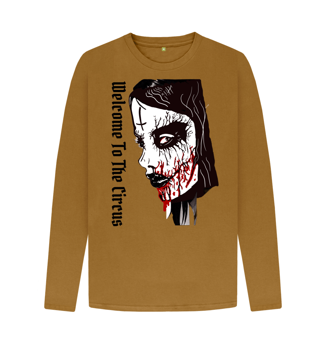 Brown Don't Forget The Chaos \"Circus Face\" Long Sleeve T