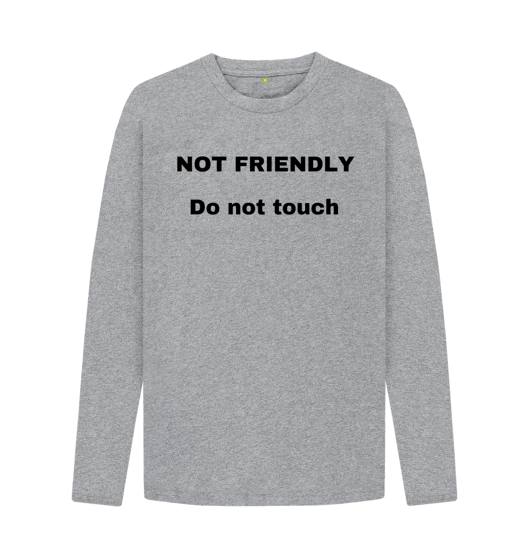 Athletic Grey Don't Forget The Chaos \"Not Friendly\" Long Sleeve T