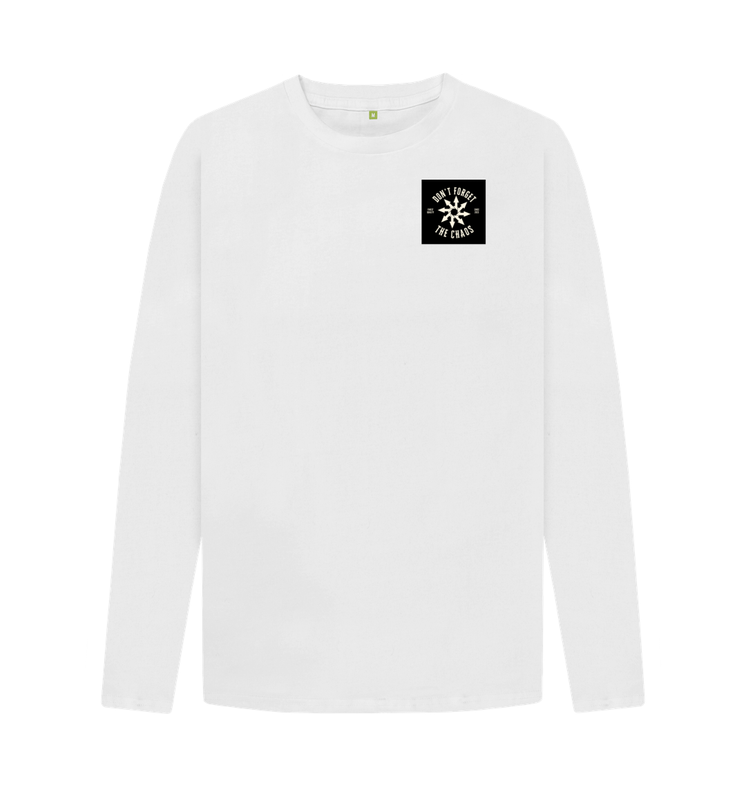 White Don't Forget The Chaos \"Chaotic By Design\" Long Sleeve T