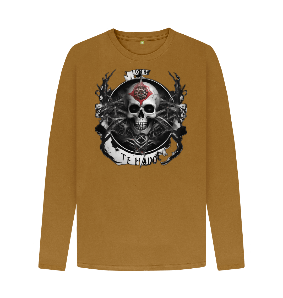 Brown Don't Forget Chaos \"Chaos Skull\" Long Sleeve T