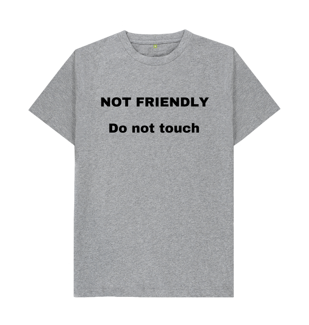 Athletic Grey Don't Forget The Chaos \"Not Friendly\" T-Shirt