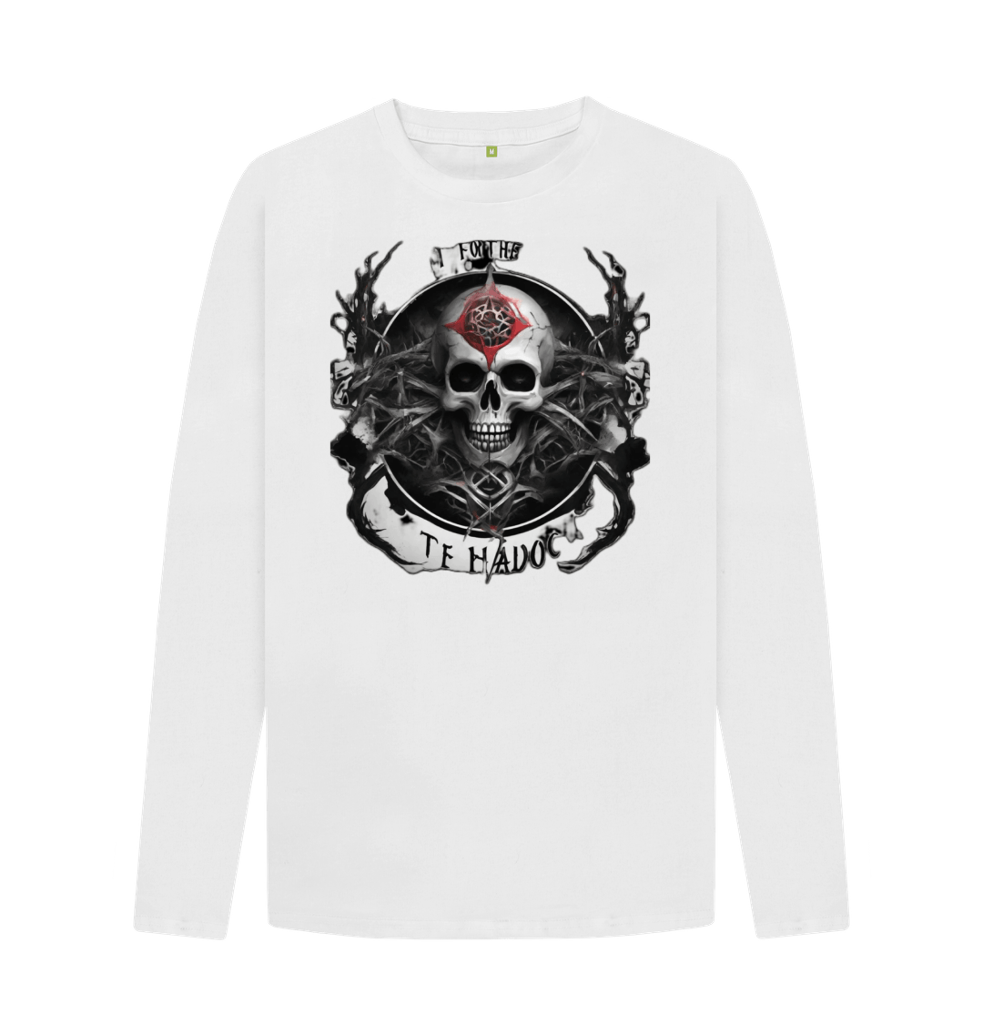 White Don't Forget Chaos \"Chaos Skull\" Long Sleeve T