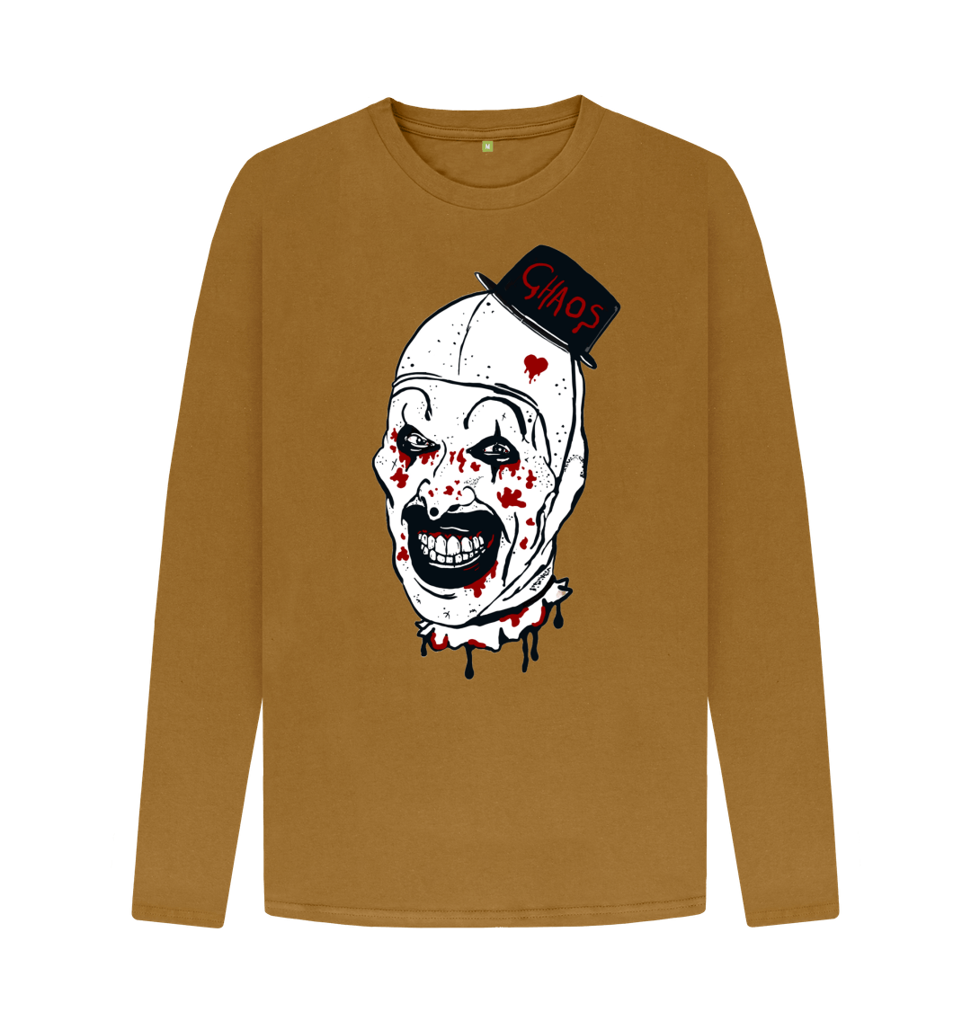 Brown Don't Forget Chaos \"Terrifyier\" Long Sleeve T