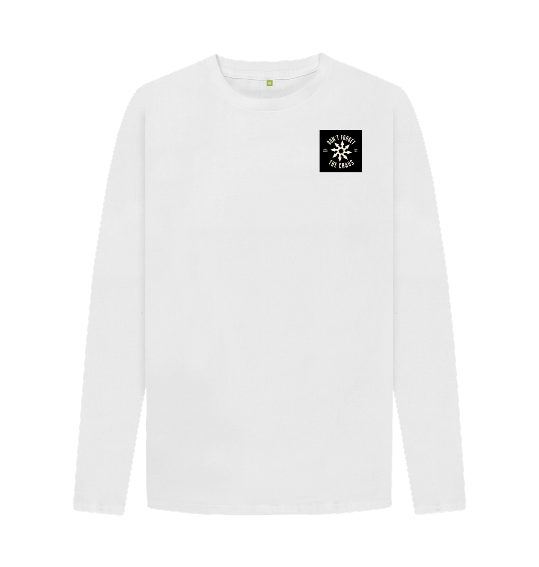 White Don't Forget Chaos \"White Noise\" Long Sleeve T