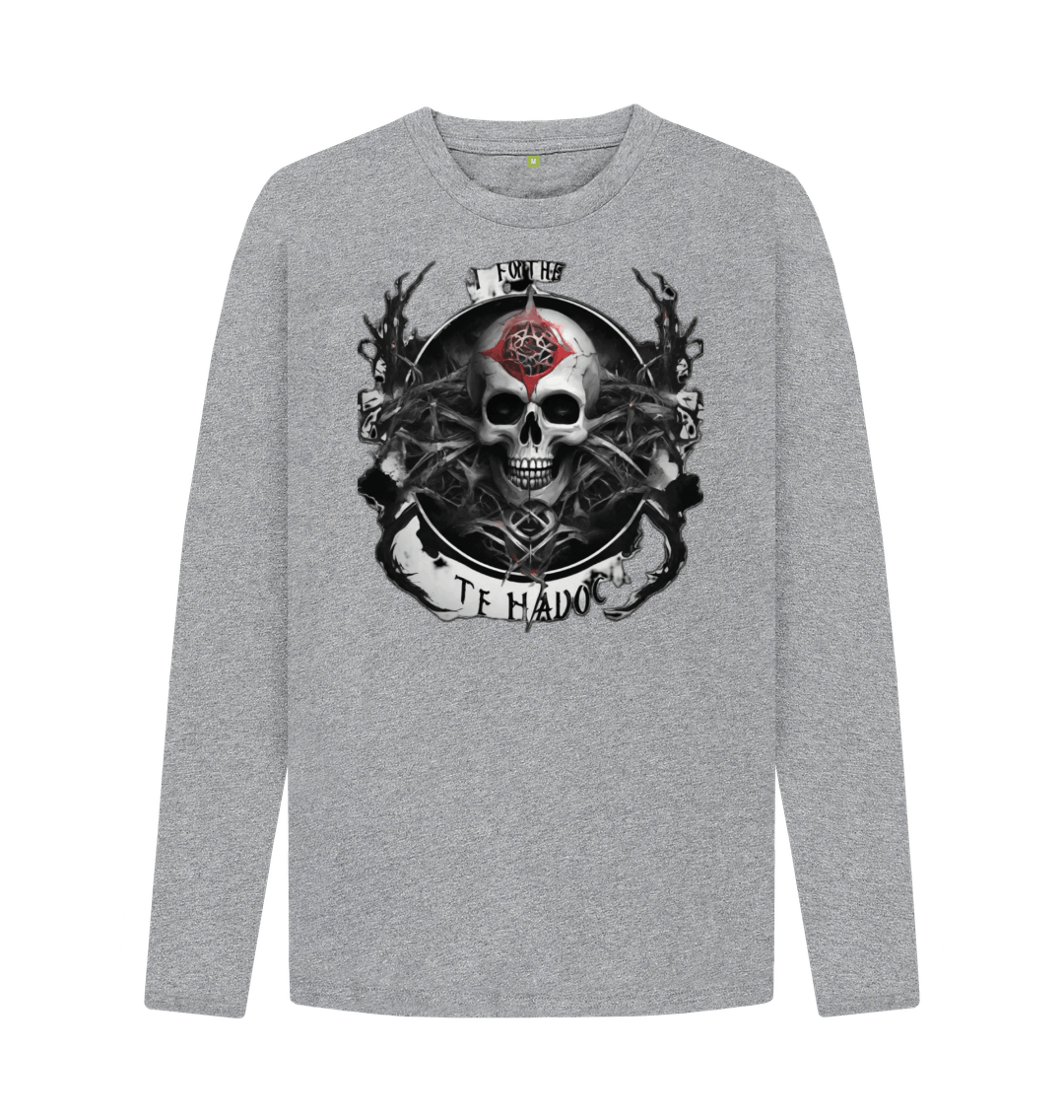 Athletic Grey Don't Forget Chaos \"Chaos Skull\" Long Sleeve T