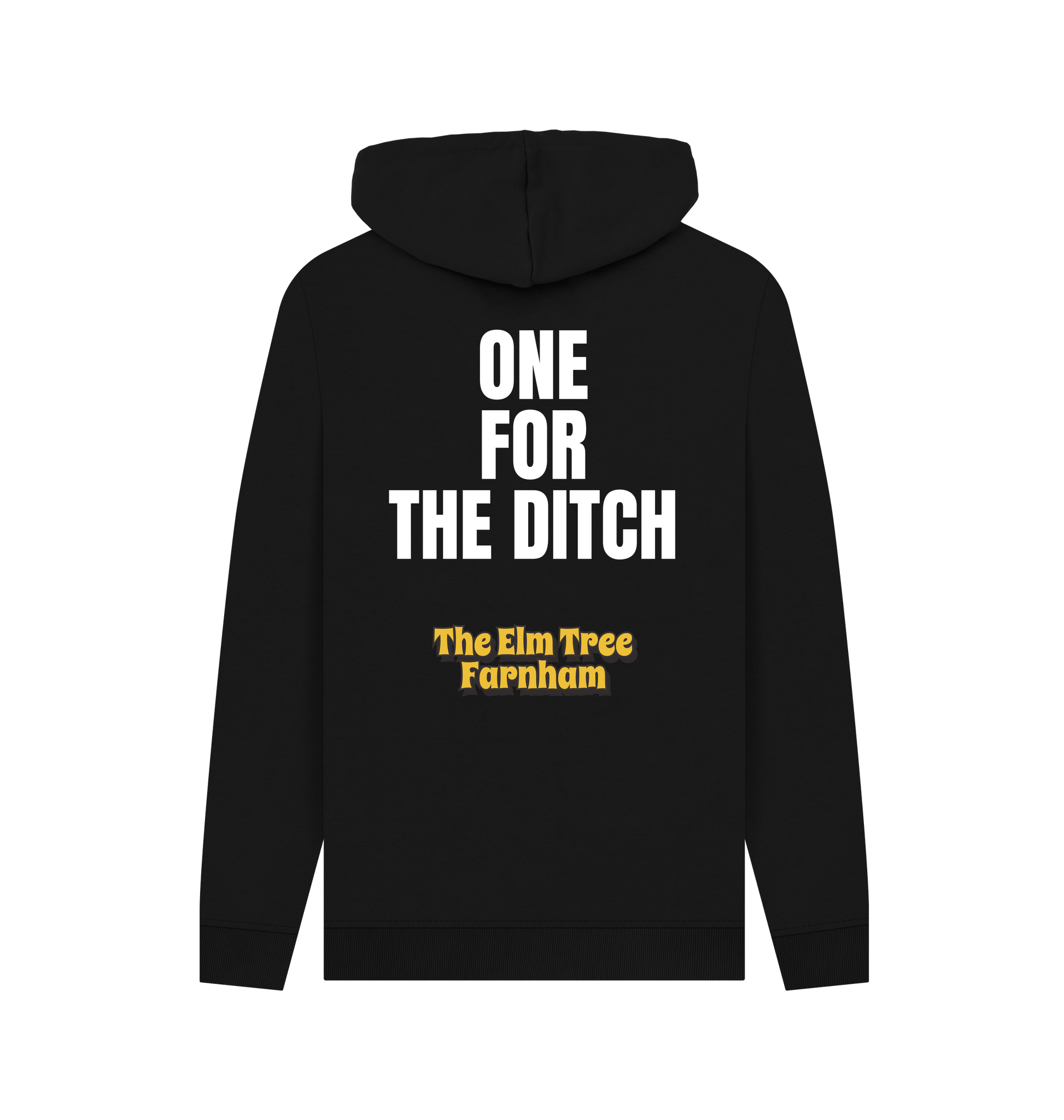 Black Printed Hoody Back