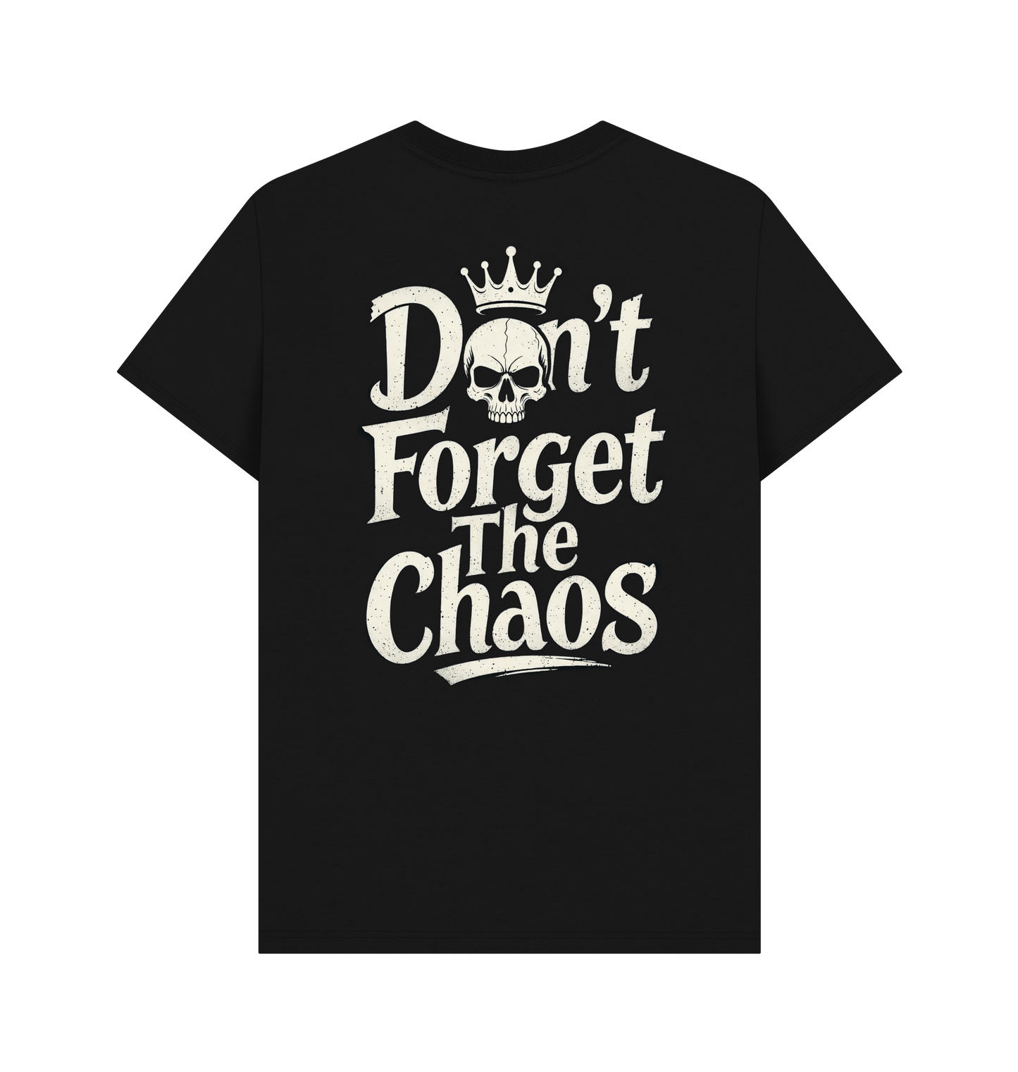 Black Printed T-shirt Back