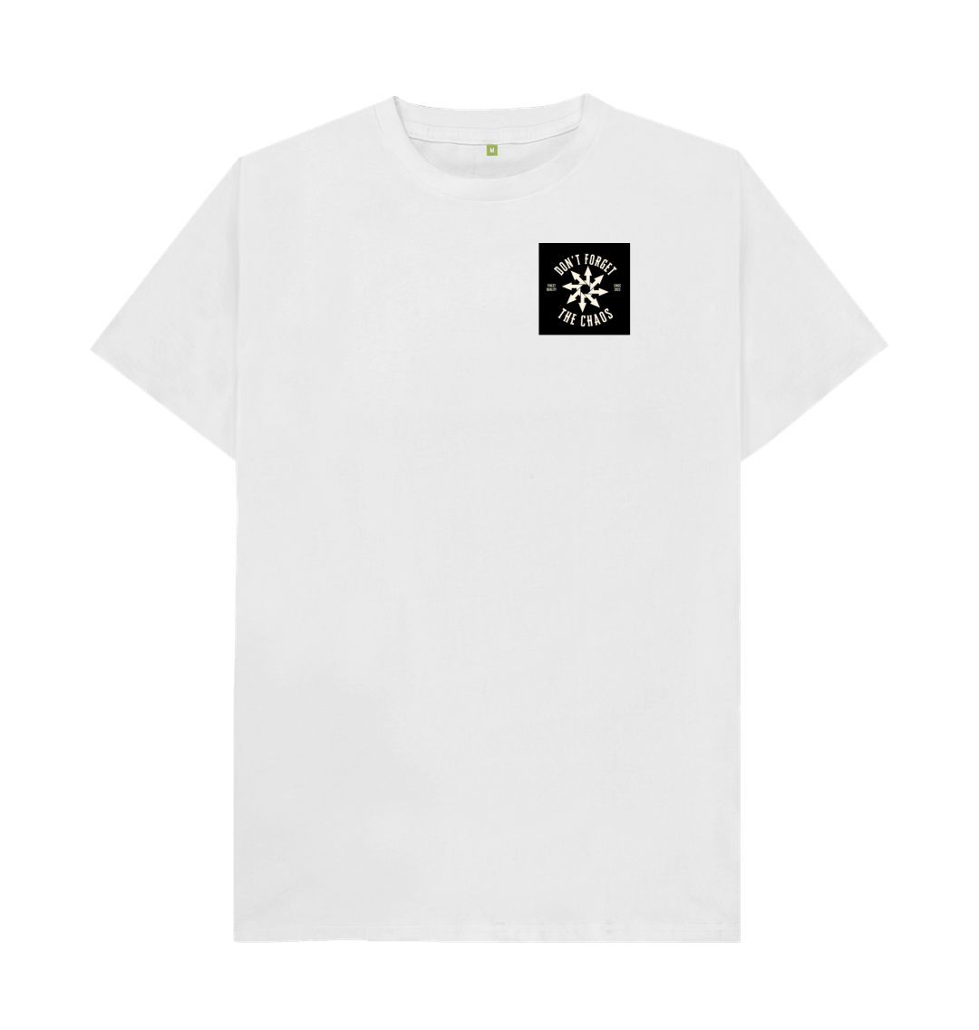 White Don't Forget The Chaos \"Self Sabotage\" T-Shirt