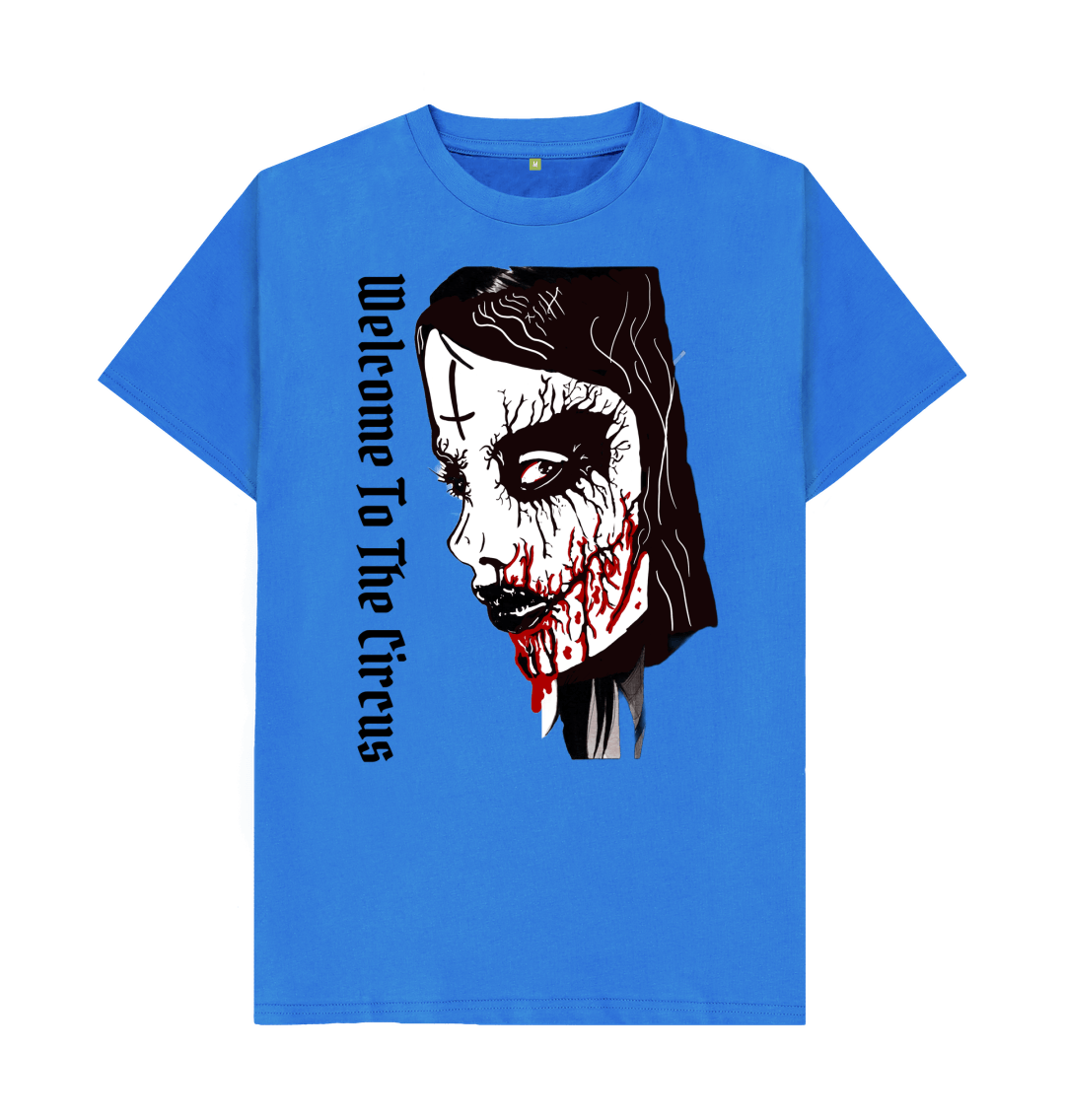 Bright Blue Don't Forget The Chaos \"Circus Face\" T-shirt