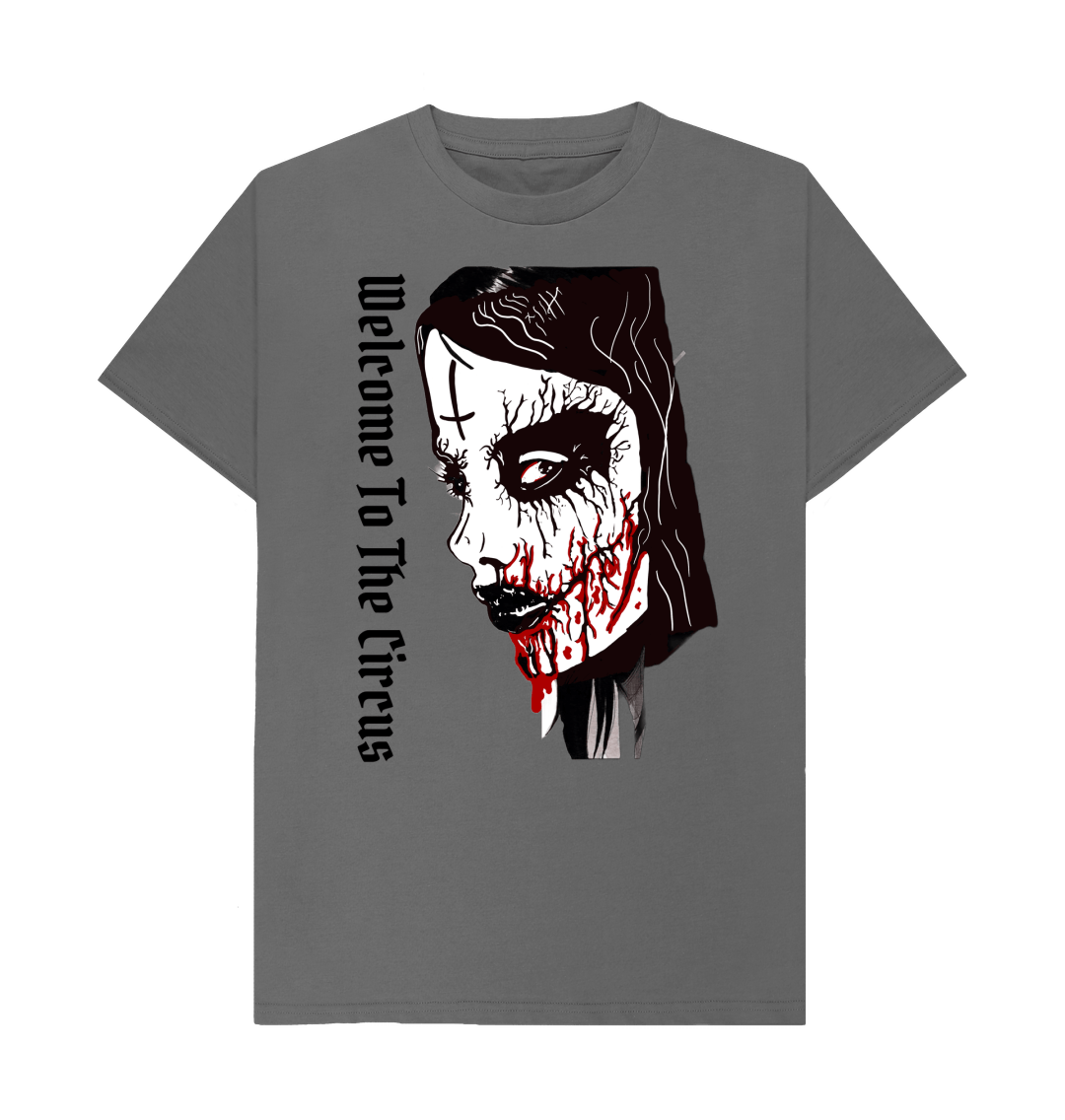 Slate Grey Don't Forget The Chaos \"Circus Face\" T-shirt