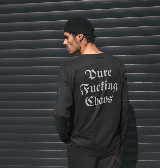 Don't Forget The Chaos "Pure Fxcking Chaos" Black Long Sleeve T