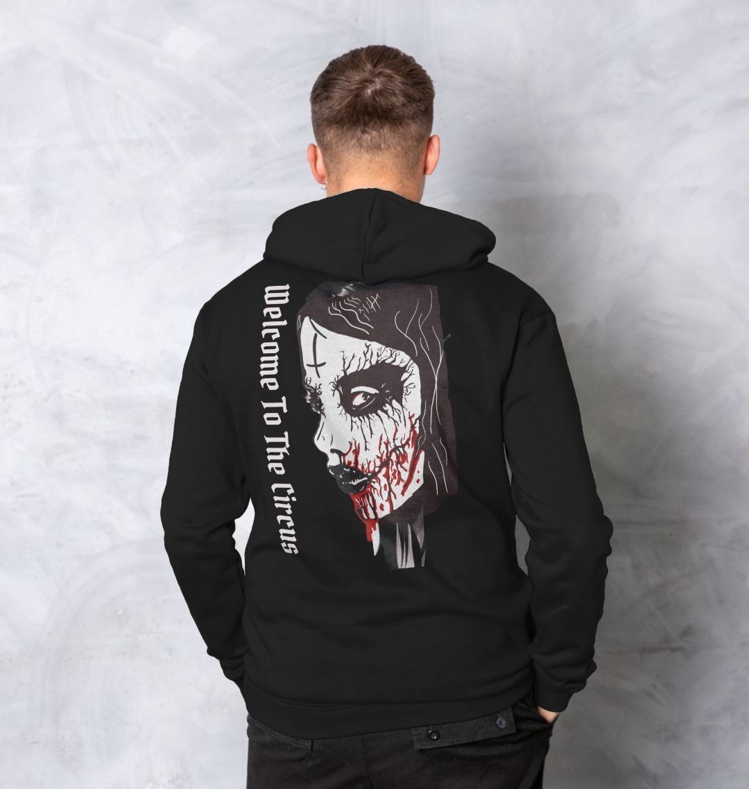 Don't Forget The Chaos Jay Garland artwork "Circus Face" Unisex Hoodie