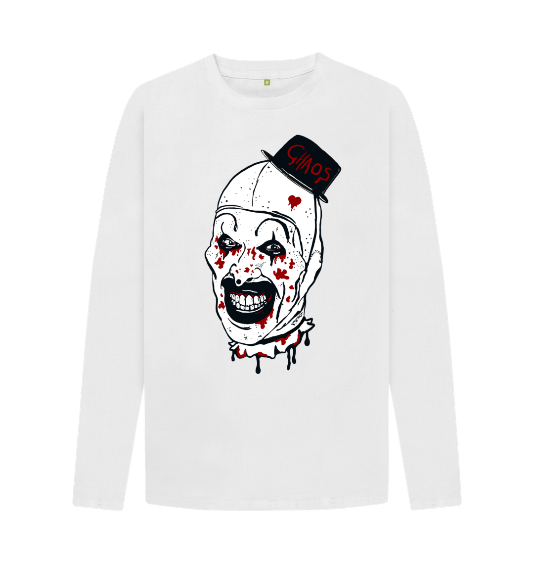 White Don't Forget Chaos \"Terrifyier\" Long Sleeve T