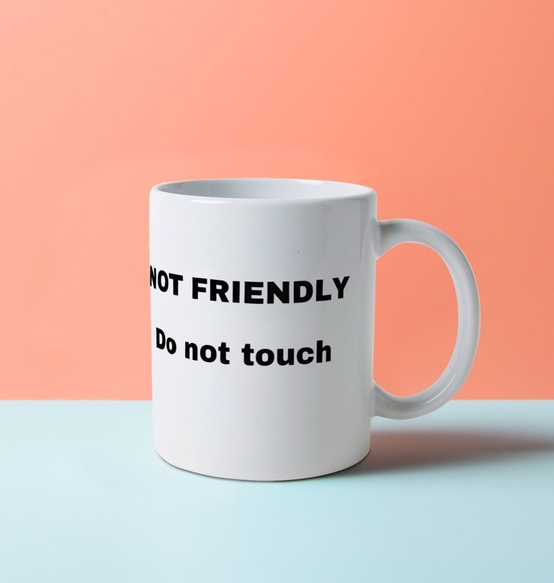 Don't Forget The Chaos "Not Friendly" Mug