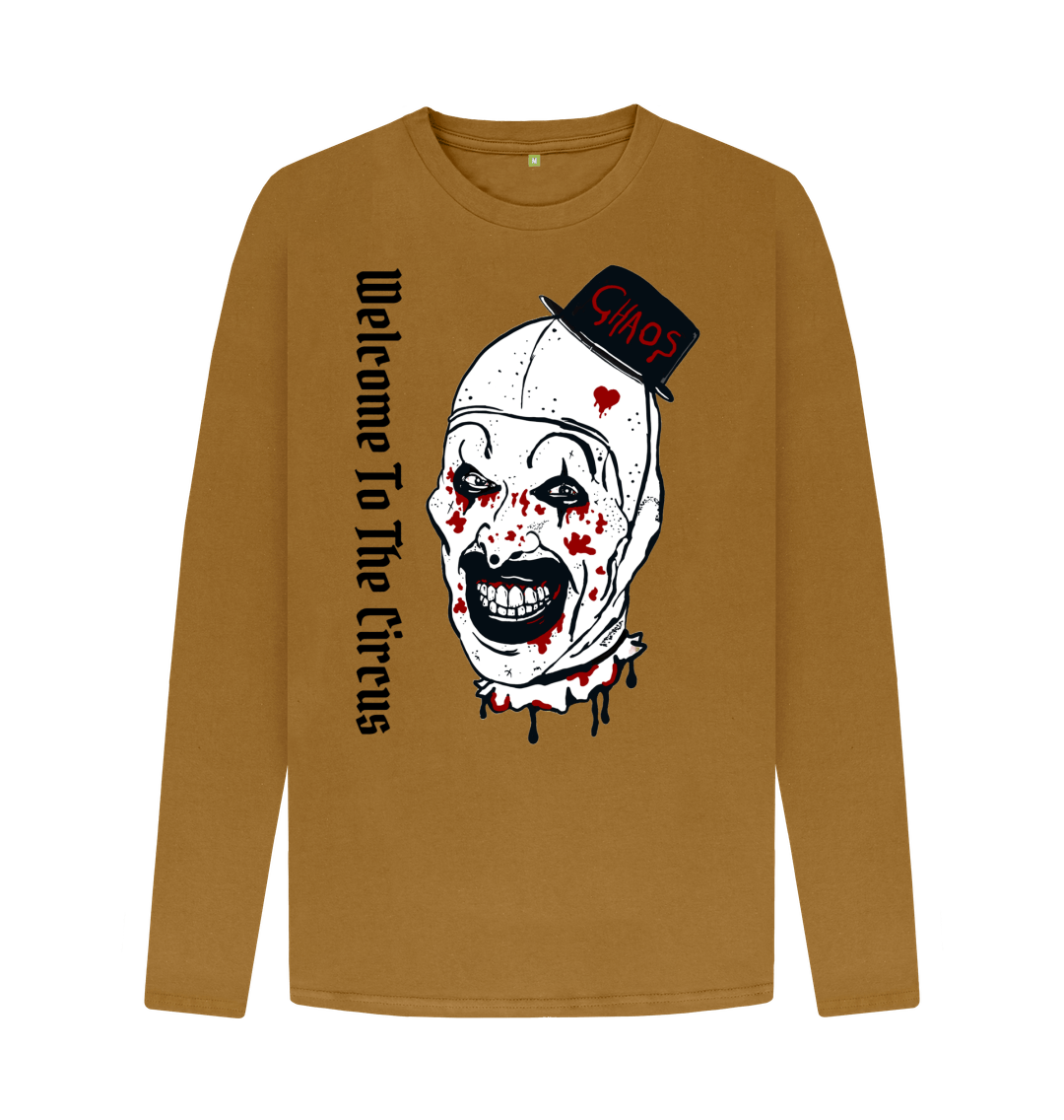 Brown Don't Forget The Chaos \"Welcome Clown\" Long Sleeve T